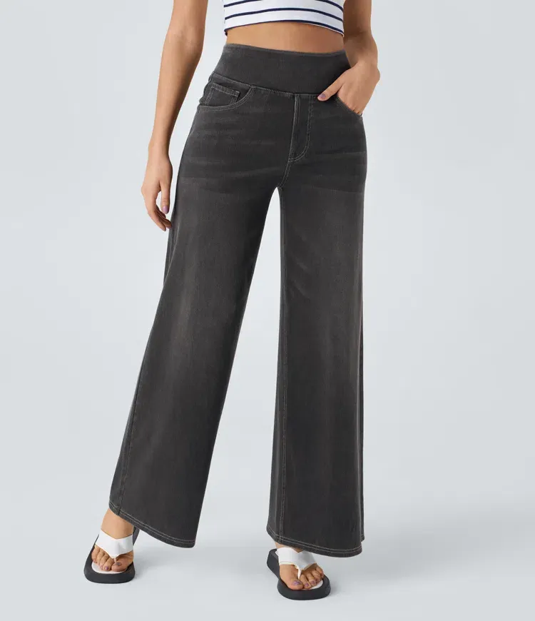 Madeline Stretch Palazzo Jeans