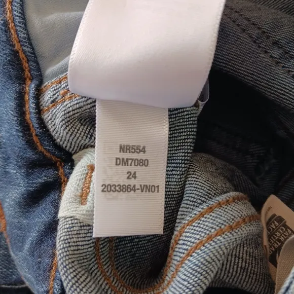 Madewell Curvy Mid Rise Stovepipe Denim Blue Jeans Size 24 NWOT