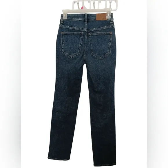 Madewell Curvy Mid Rise Stovepipe Denim Blue Jeans Size 24 NWOT