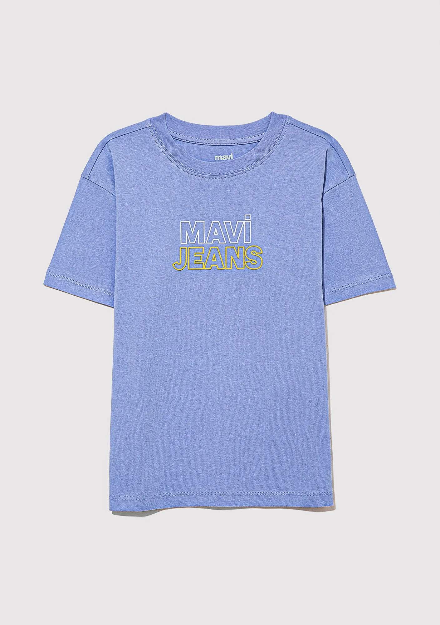 Mavi Jeans Printed Blue Tshirt