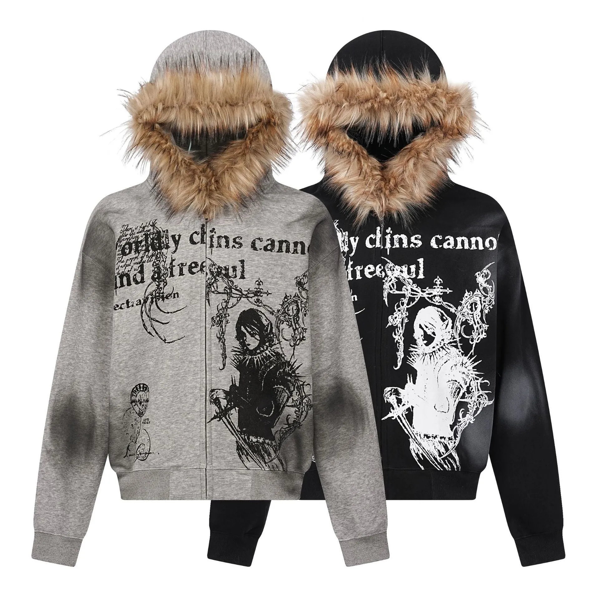 Men's Autumn New High Street Hoodie Coat.