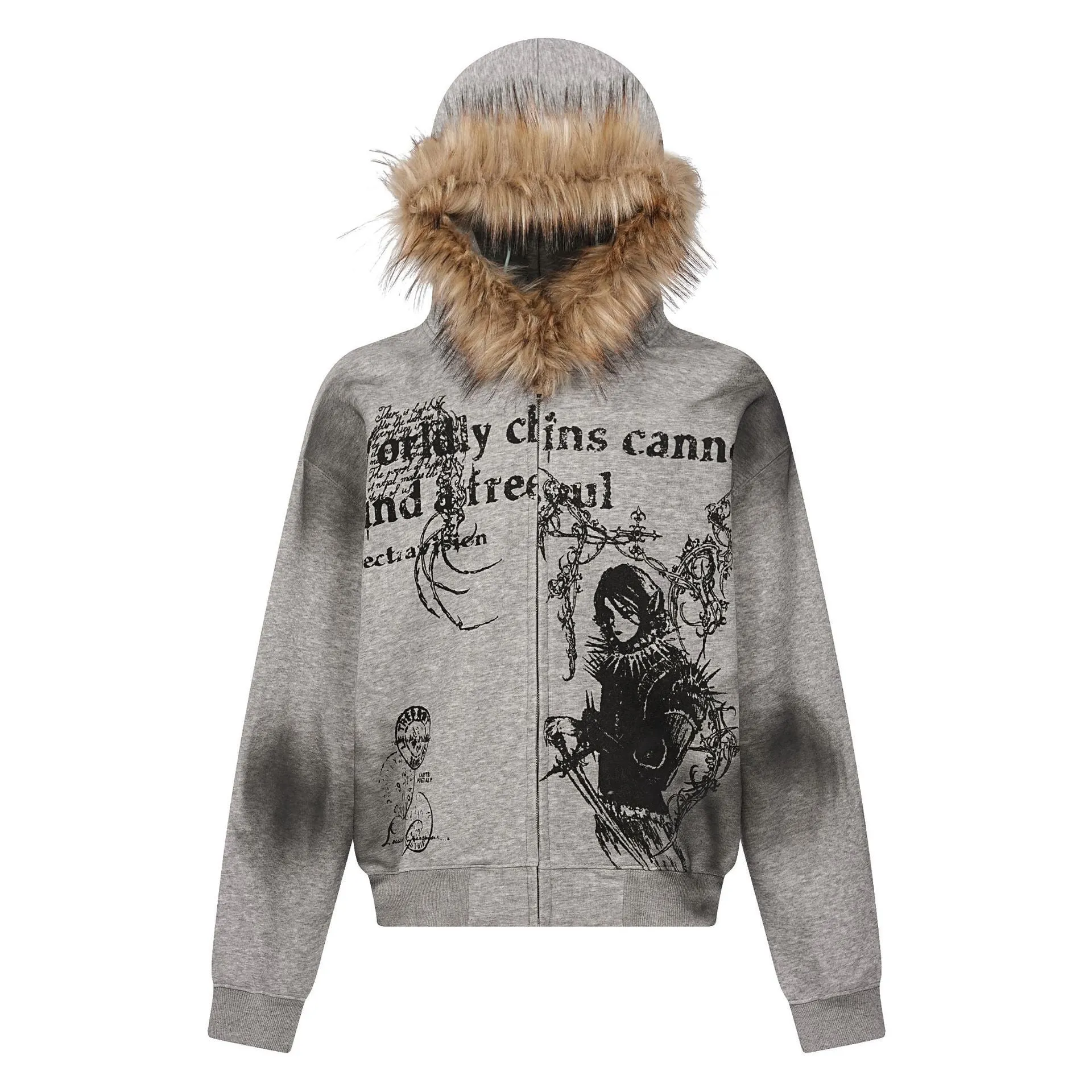 Men's Autumn New High Street Hoodie Coat.