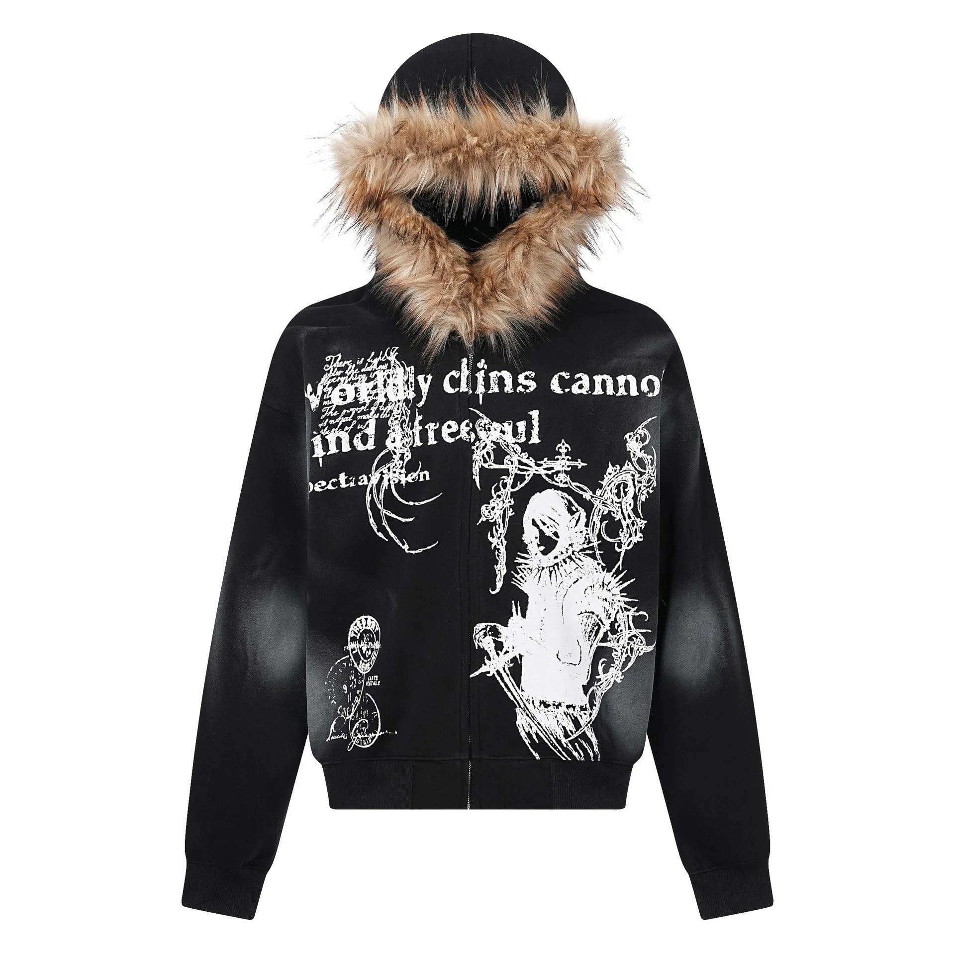 Men's Autumn New High Street Hoodie Coat.