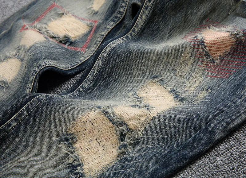 Men's Slim Fit Brand Streetwear Stretch Jeans
