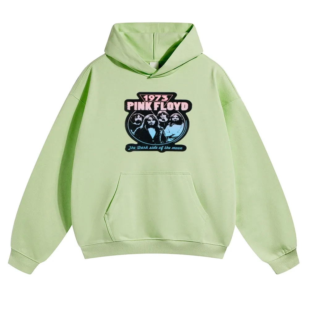 Mens Vintage 1973  Pink Floyd Rock Band Hoodies