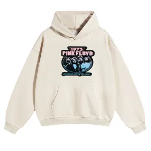 Mens Vintage 1973  Pink Floyd Rock Band Hoodies