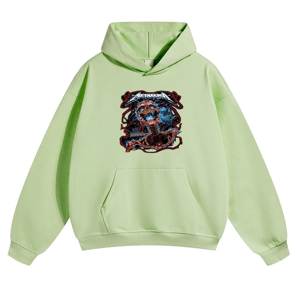 Mens Vintage Metallica Rock Band Hoodies