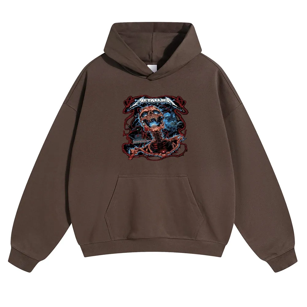 Mens Vintage Metallica Rock Band Hoodies