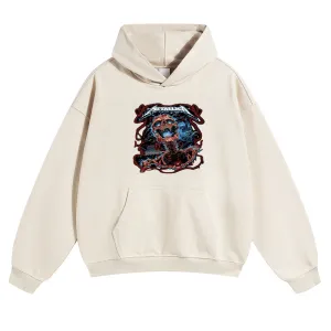 Mens Vintage Metallica Rock Band Hoodies