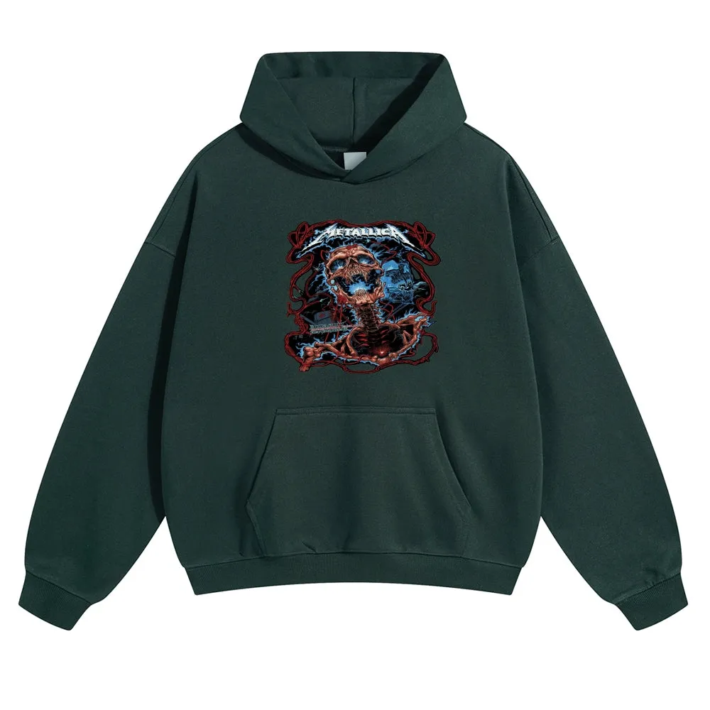 Mens Vintage Metallica Rock Band Hoodies