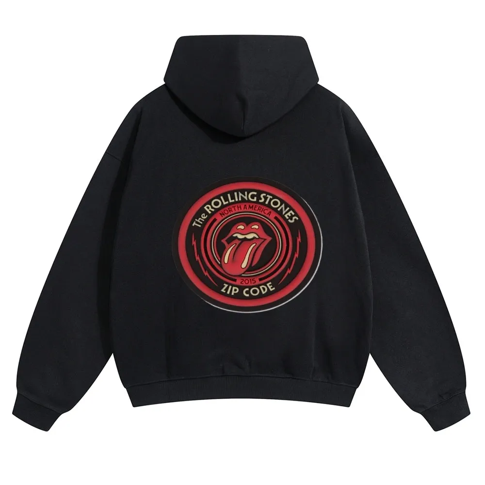 Mens Vintage The Rolling Stones Rock Band Hoodies
