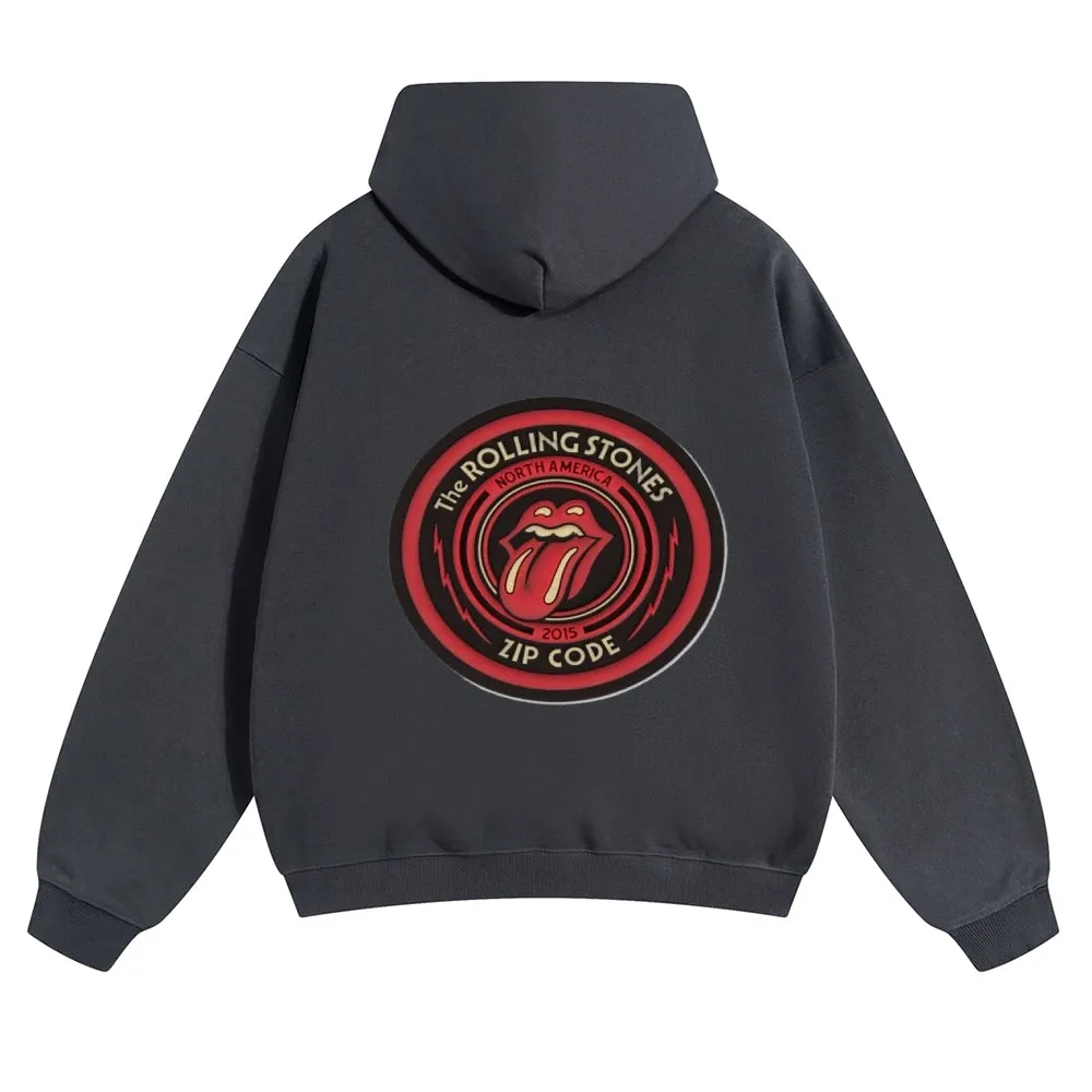 Mens Vintage The Rolling Stones Rock Band Hoodies