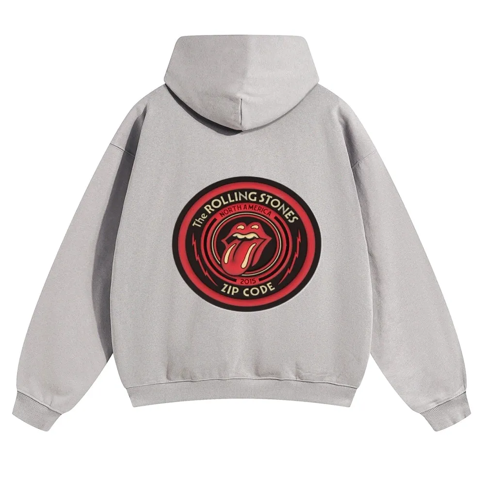 Mens Vintage The Rolling Stones Rock Band Hoodies