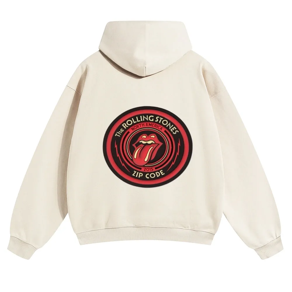 Mens Vintage The Rolling Stones Rock Band Hoodies