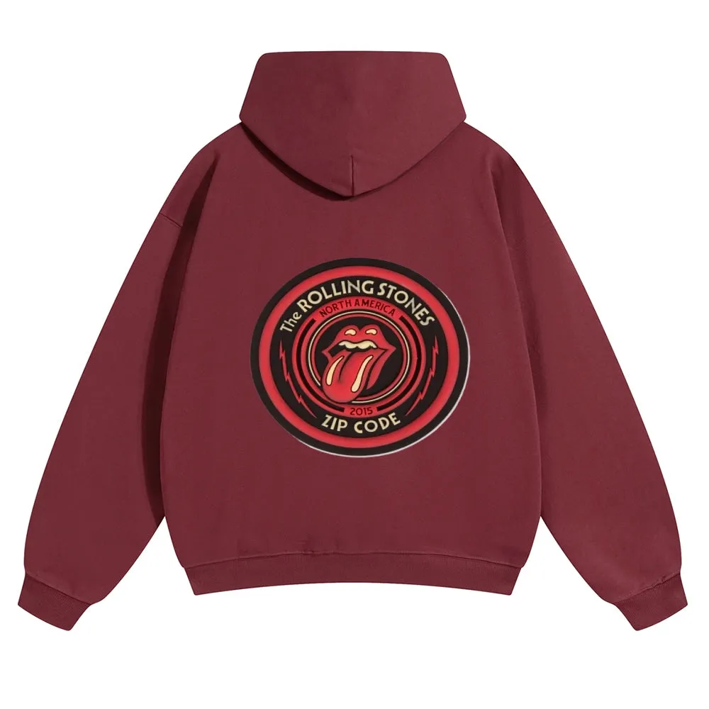 Mens Vintage The Rolling Stones Rock Band Hoodies