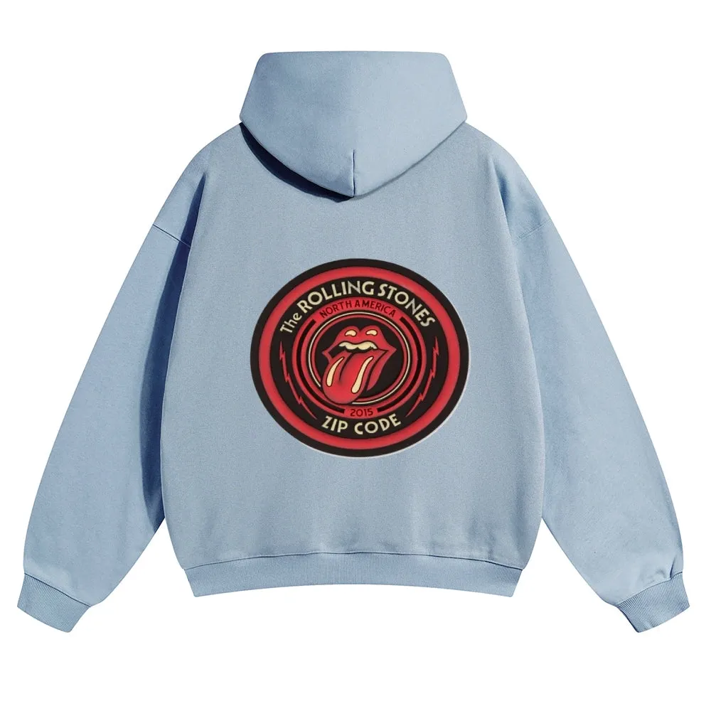 Mens Vintage The Rolling Stones Rock Band Hoodies