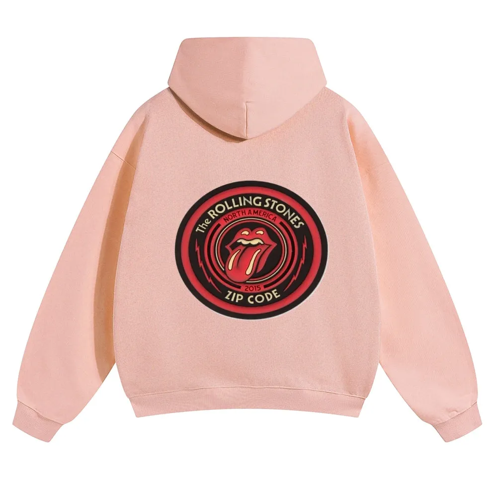 Mens Vintage The Rolling Stones Rock Band Hoodies