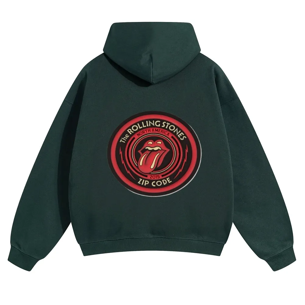 Mens Vintage The Rolling Stones Rock Band Hoodies