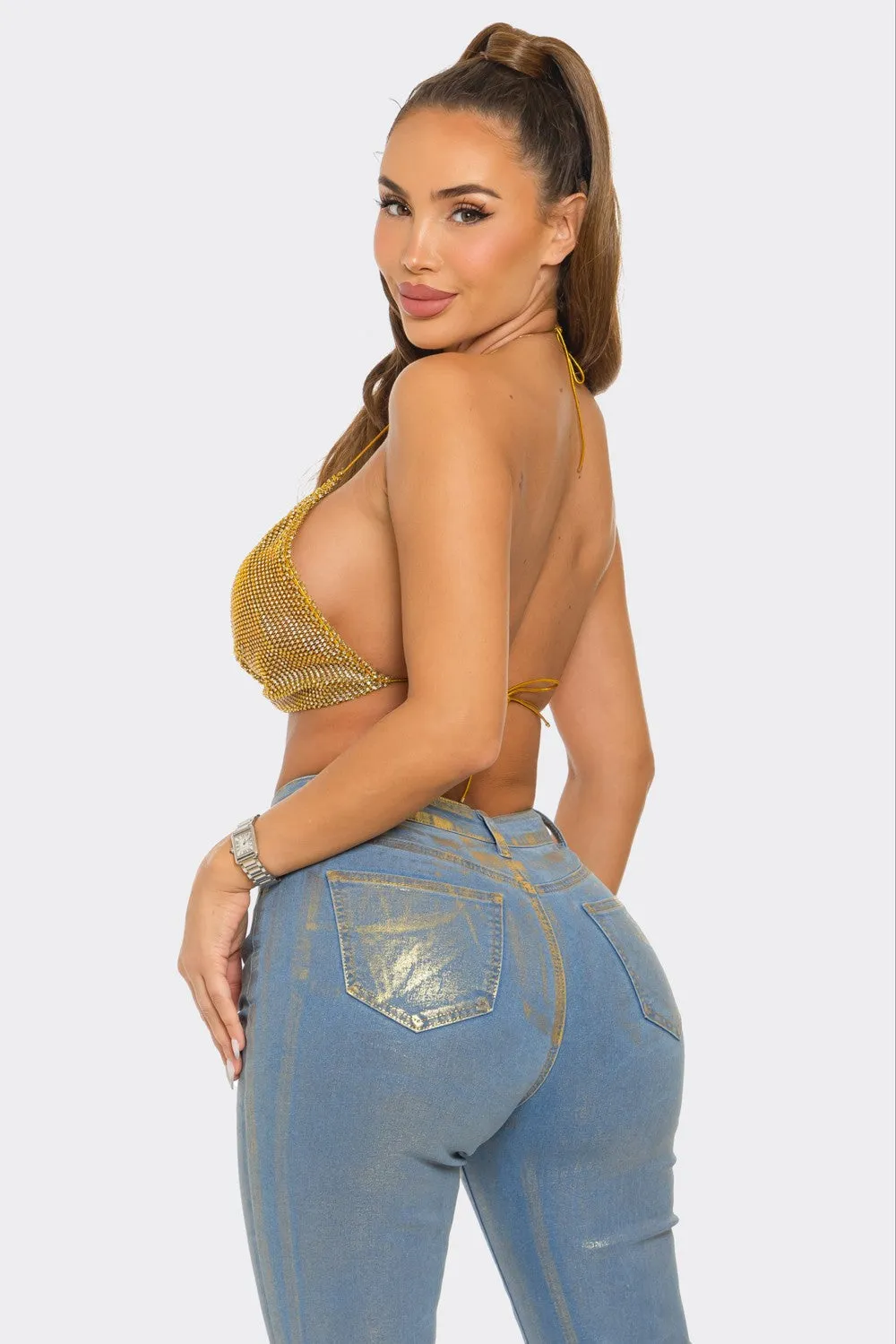 Metallic Jeans