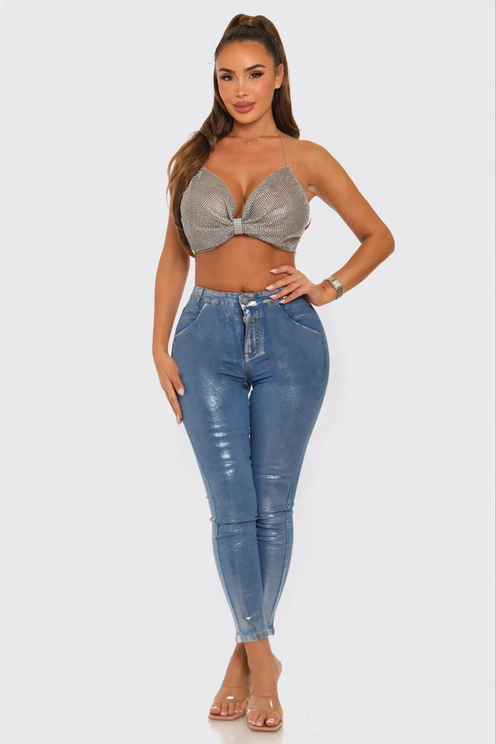 Metallic Jeans
