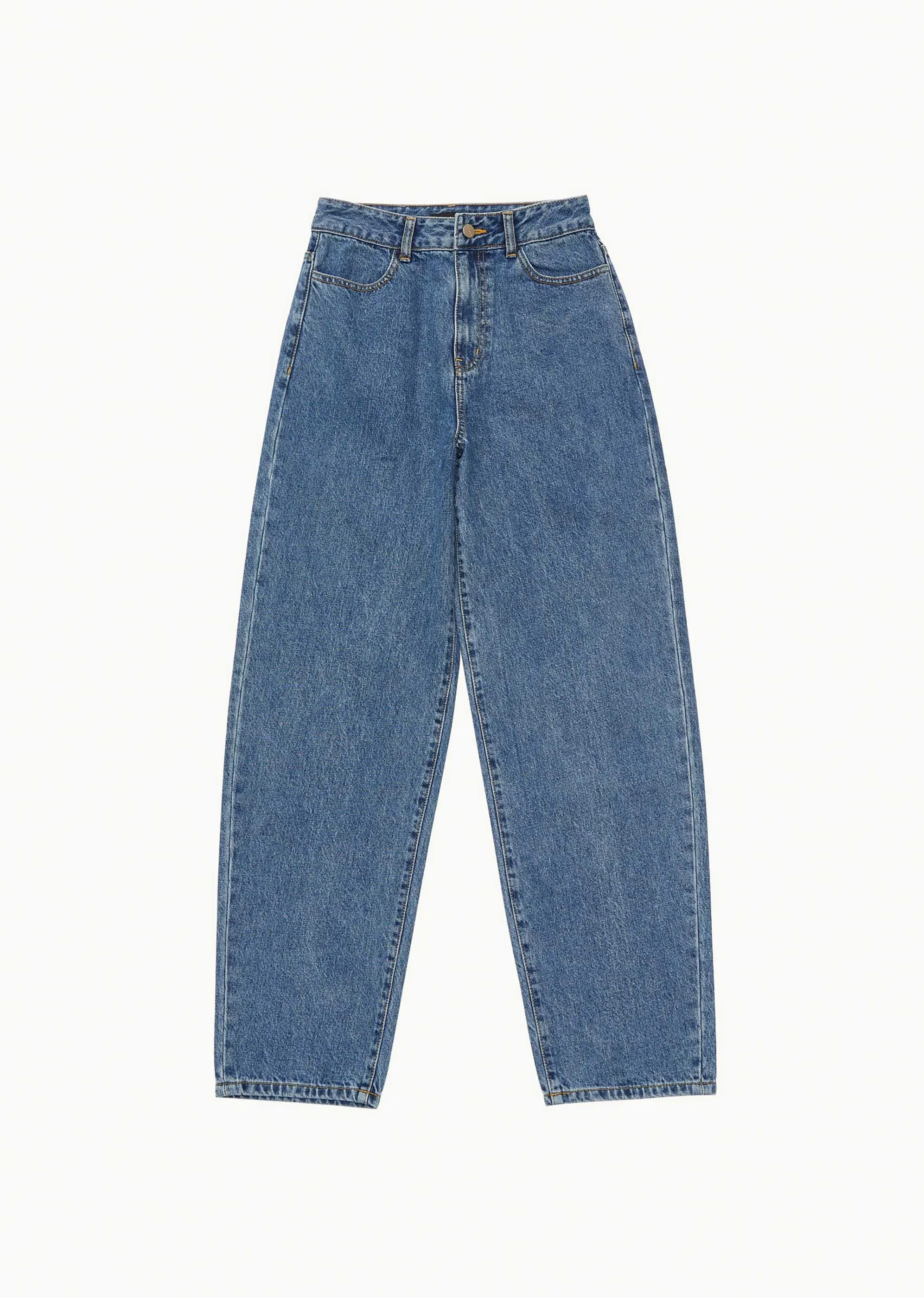 Mid Blue Tapered Denim Pants