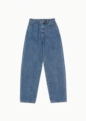 Mid Blue Tapered Denim Pants