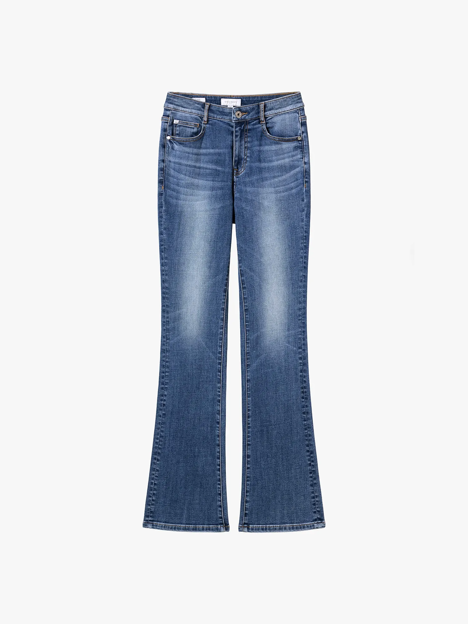 Mid-Waist Flared Jeans-240