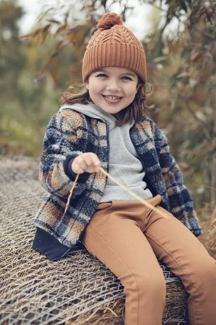 Milky | Ochre Knit Denim Jeans