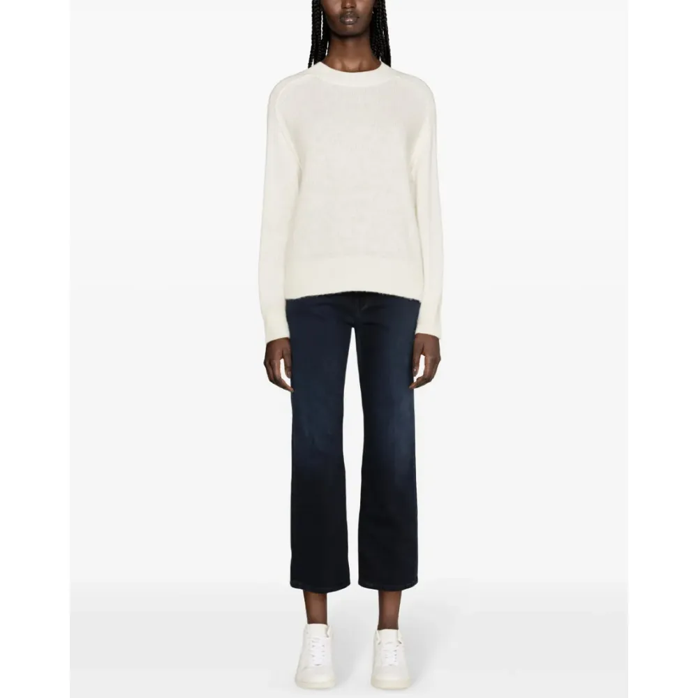 Milo Mid-Rise Slim Fit Jeans in Blue Black