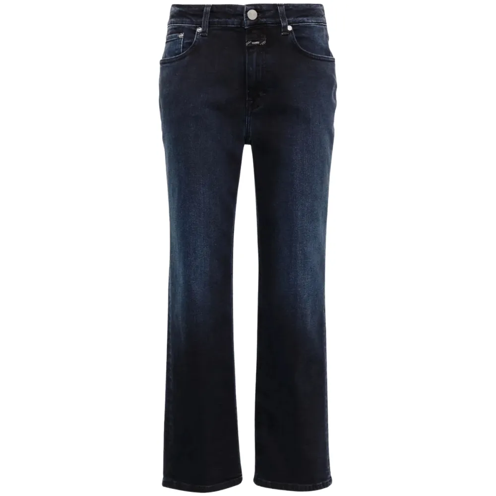 Milo Mid-Rise Slim Fit Jeans in Blue Black