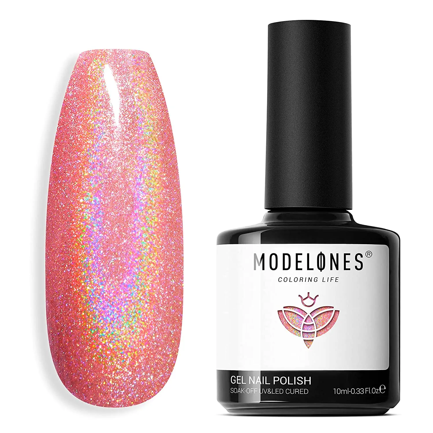 Modelones Color Changing Gel Nail Polish Kit - 6 Colors Spring Limited Edition 10ml Glitter Mood Temperature Change Gel Nail Polish Set Soak Off Gel Polish Nail Art Manicure DIY Salon Gift for Women