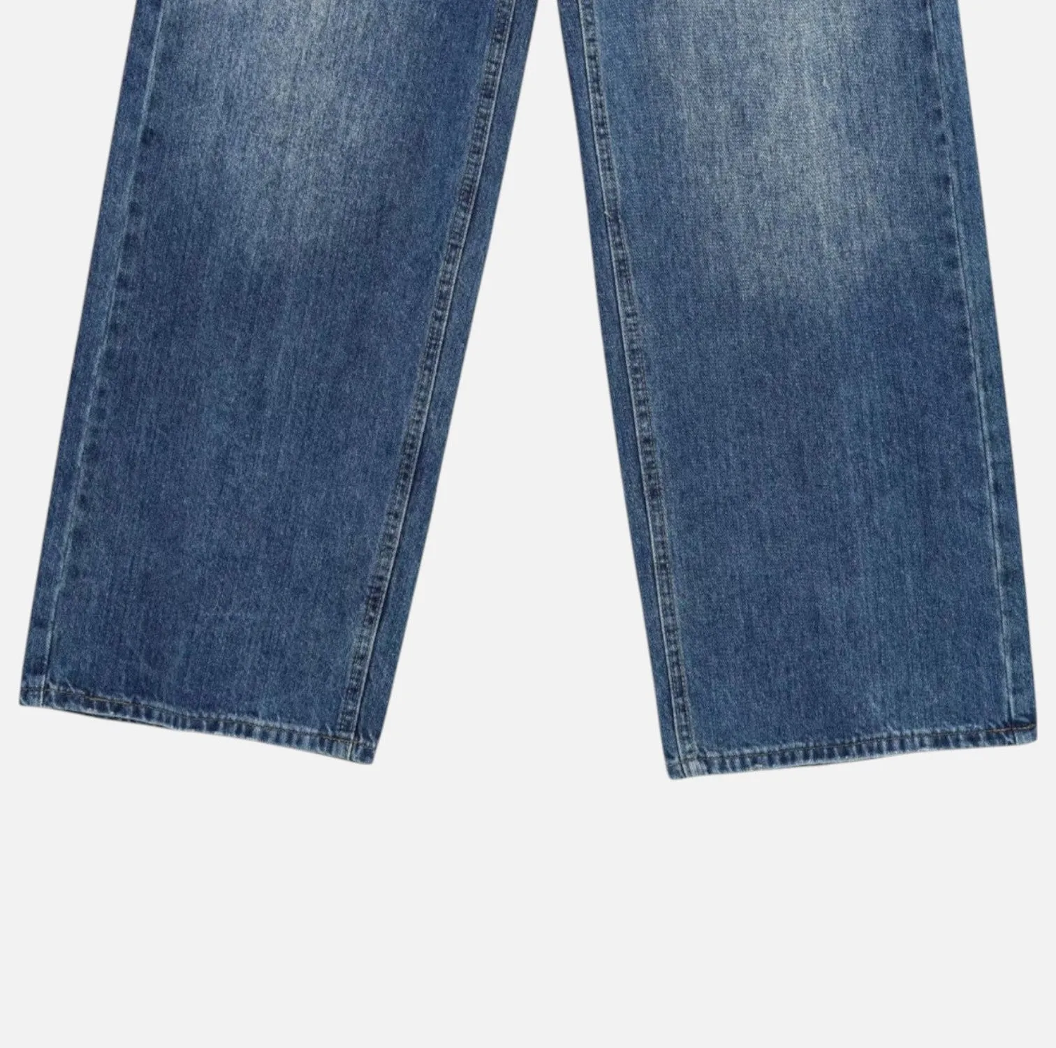 Monacogents | High-Waisted Wide-Leg Denim Pants