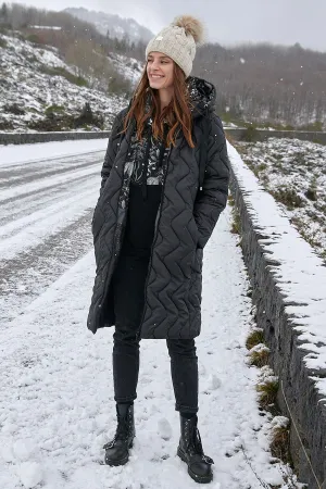 Moss Garden Reversible Quilted Coat