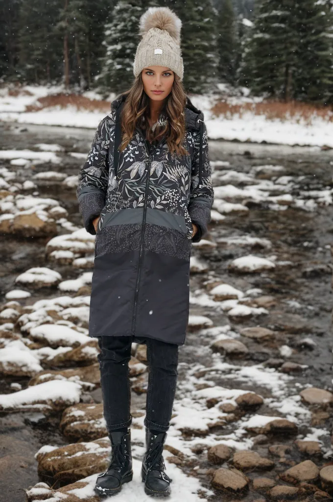 Moss Garden Reversible Quilted Coat