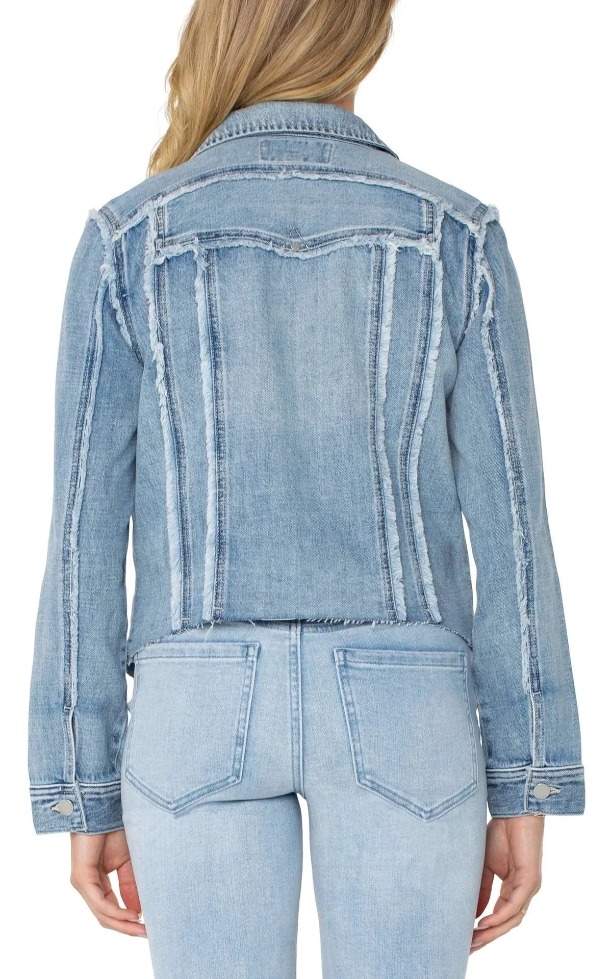 Multi-Fray Trucker Jacket