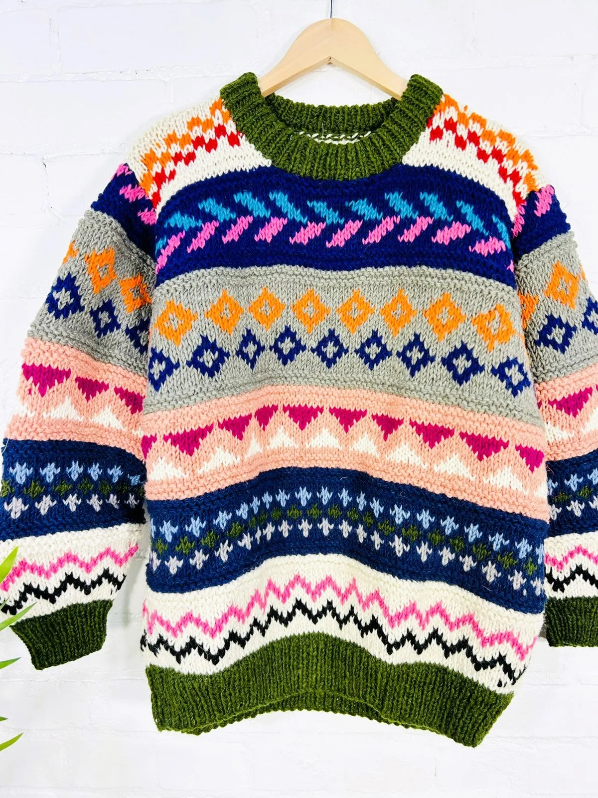 Multi Patterned Knitted Jumper