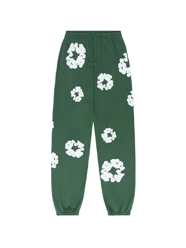 Multicolored 2000s floral print sweatpants