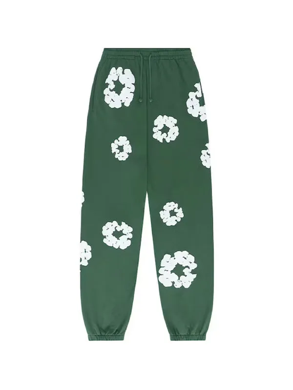 Multicolored 2000s floral print sweatpants