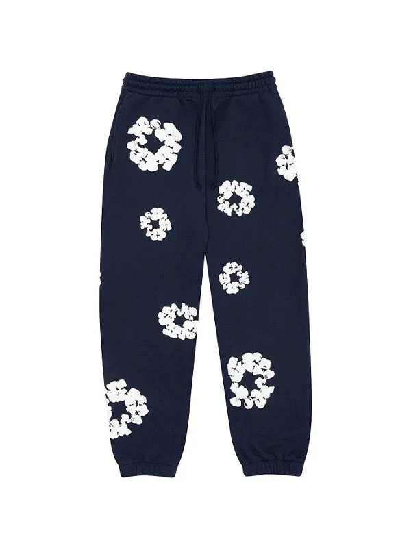 Multicolored 2000s floral print sweatpants