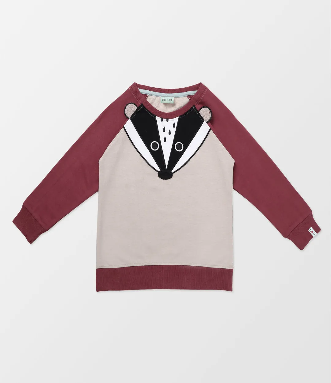 Multicoloured Badger Applique Sweatshirt