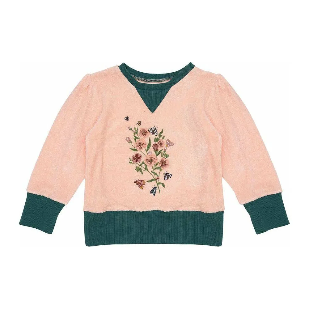 Naomi Jumper-Peach Puree Emb