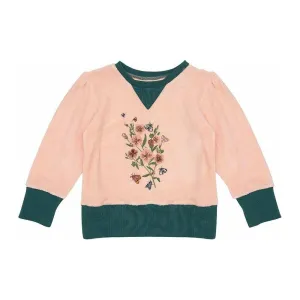 Naomi Jumper-Peach Puree Emb