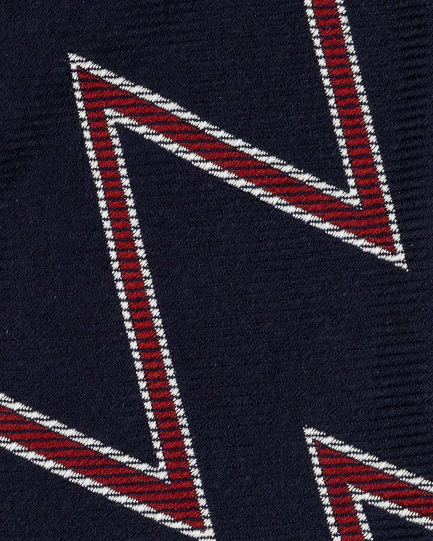 Navy Red and White Royal Artillery Regimental Tie