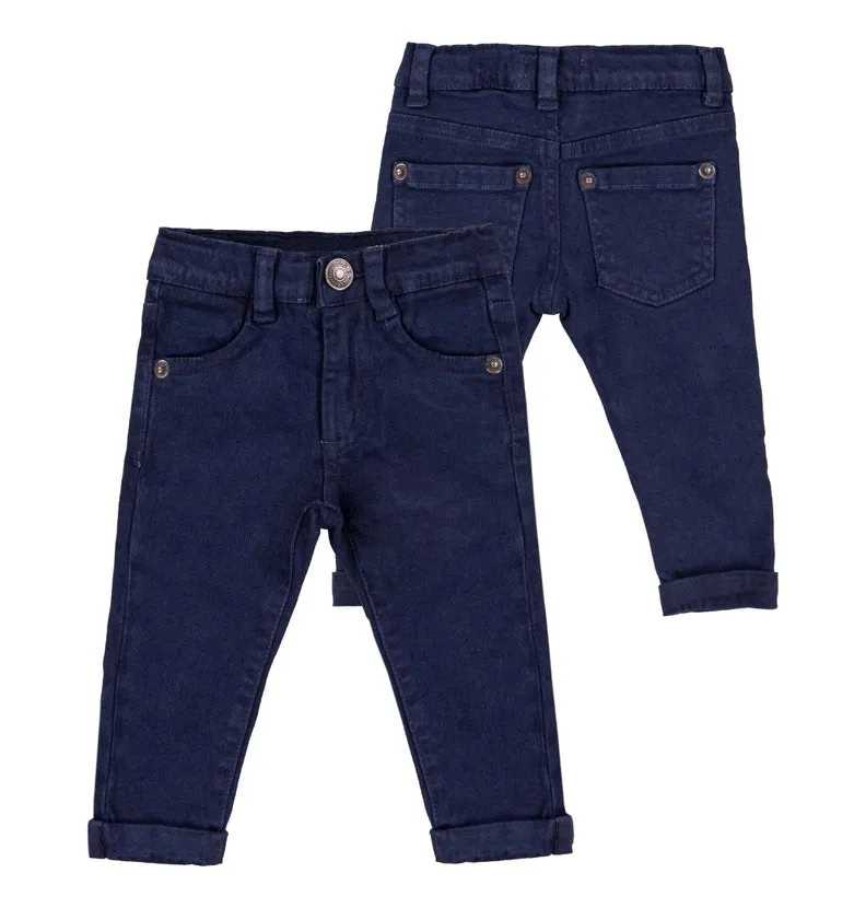 Navy Stretch Jean w/Cuff