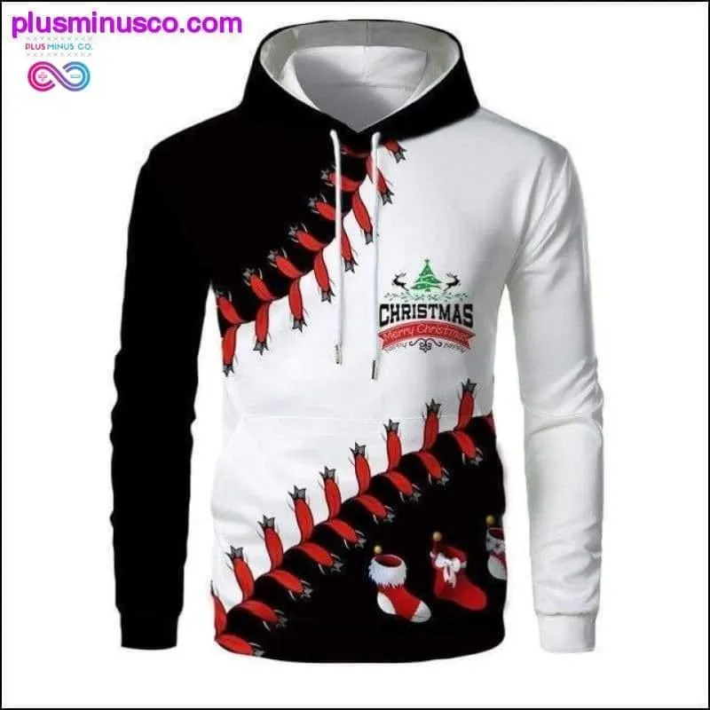 New Christmas Hoodies Men 3D Santa Claus And Snowman Trees