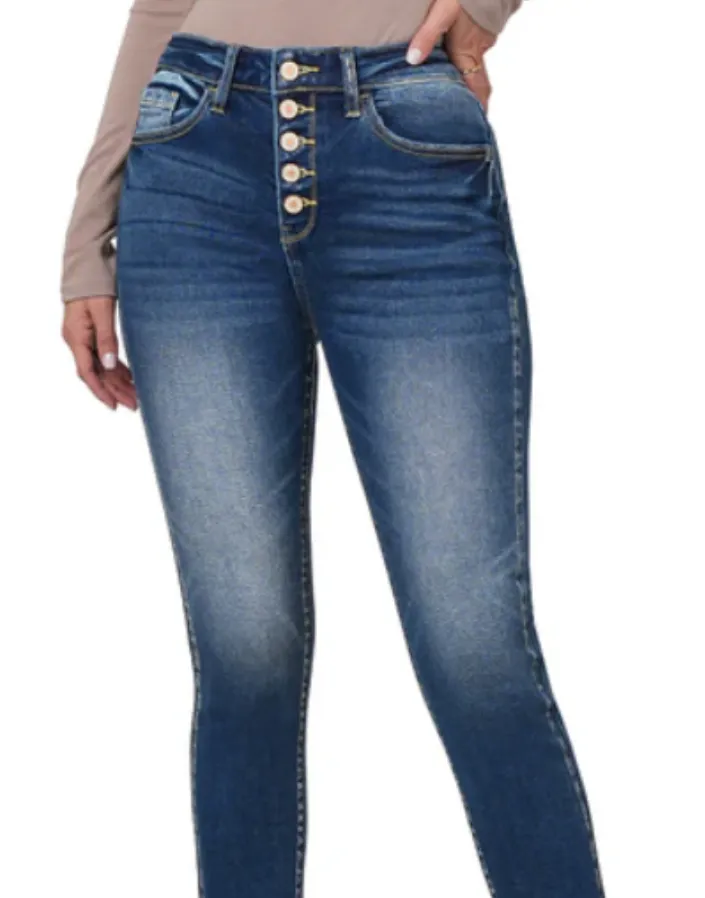 NEW Mainstreet Button Fly Denim Jeans With Stretch, Sz M, Retails $64