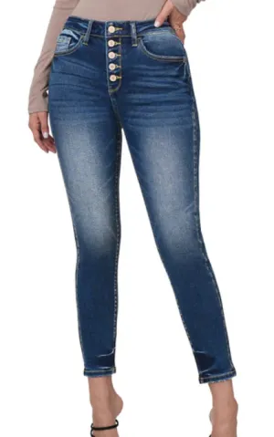 NEW Mainstreet Button Fly Denim Jeans With Stretch, Sz M, Retails $64