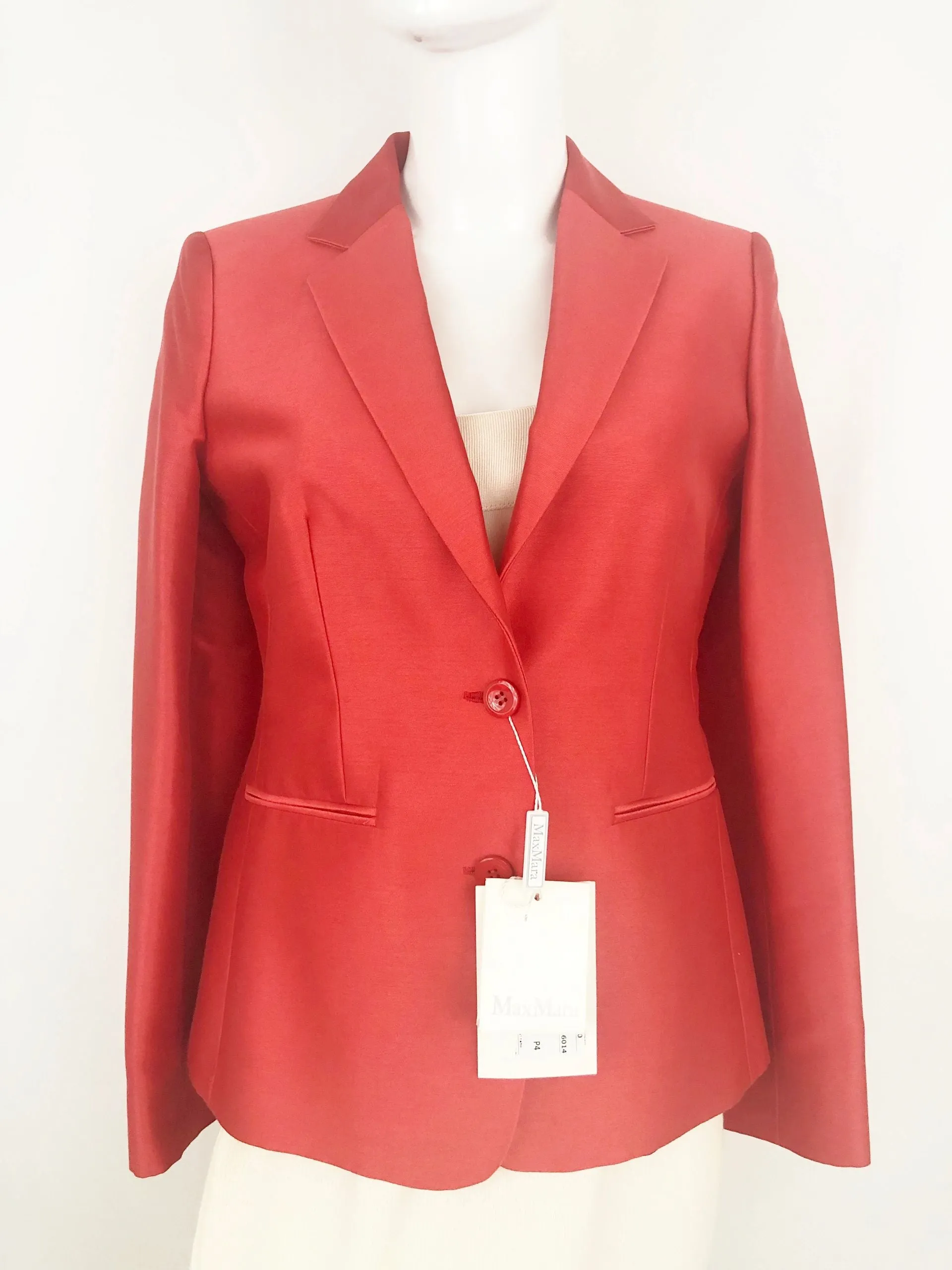 NEW Max Mara Cotton/Silk Blazer Size 40 Fr (6 Us)