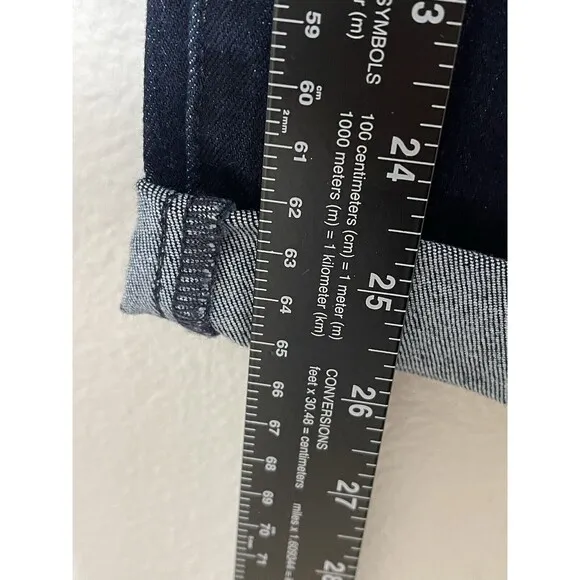 NWT NYDJ Margot Girlfriend Jeans Rapture Women's Size 6 Dark Blue Stretch Denim