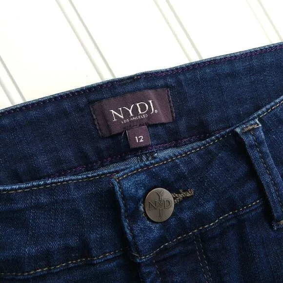 NYDJ Ami Super Skinny Jeans in Hollywood Wash Size 12 Slimming Stretch Nip Tuck